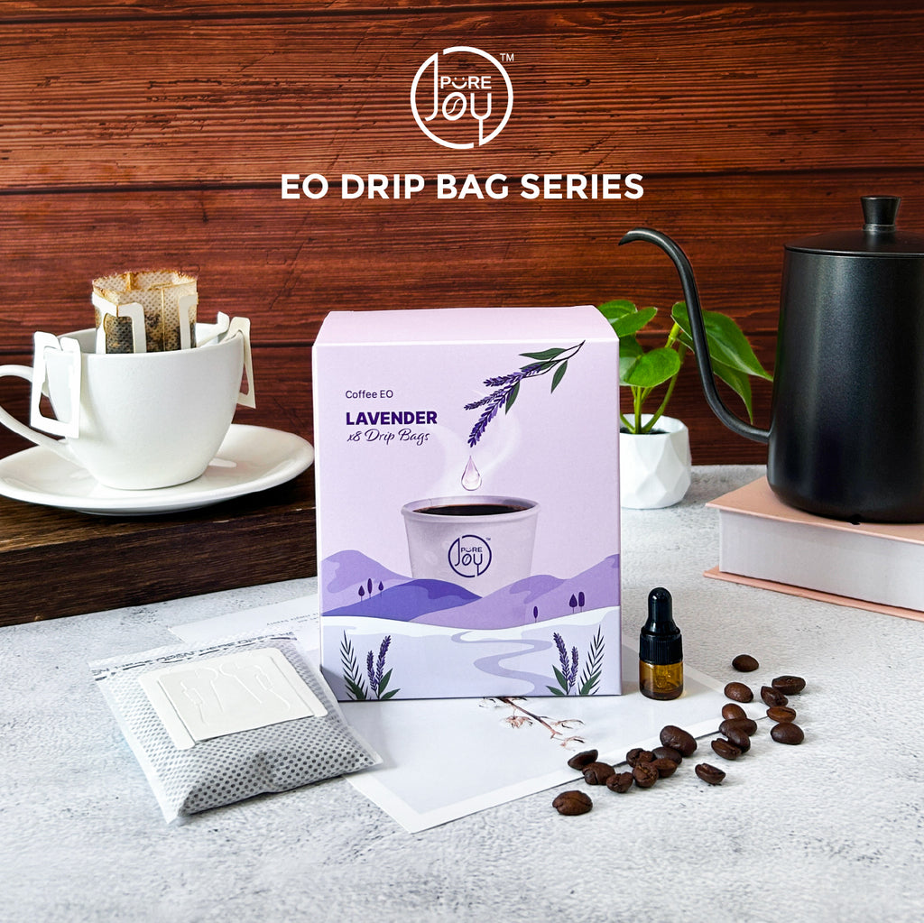 PureJoy EO Drip Bag Coffee│Arabica with Lavender (8Pcs/Box)