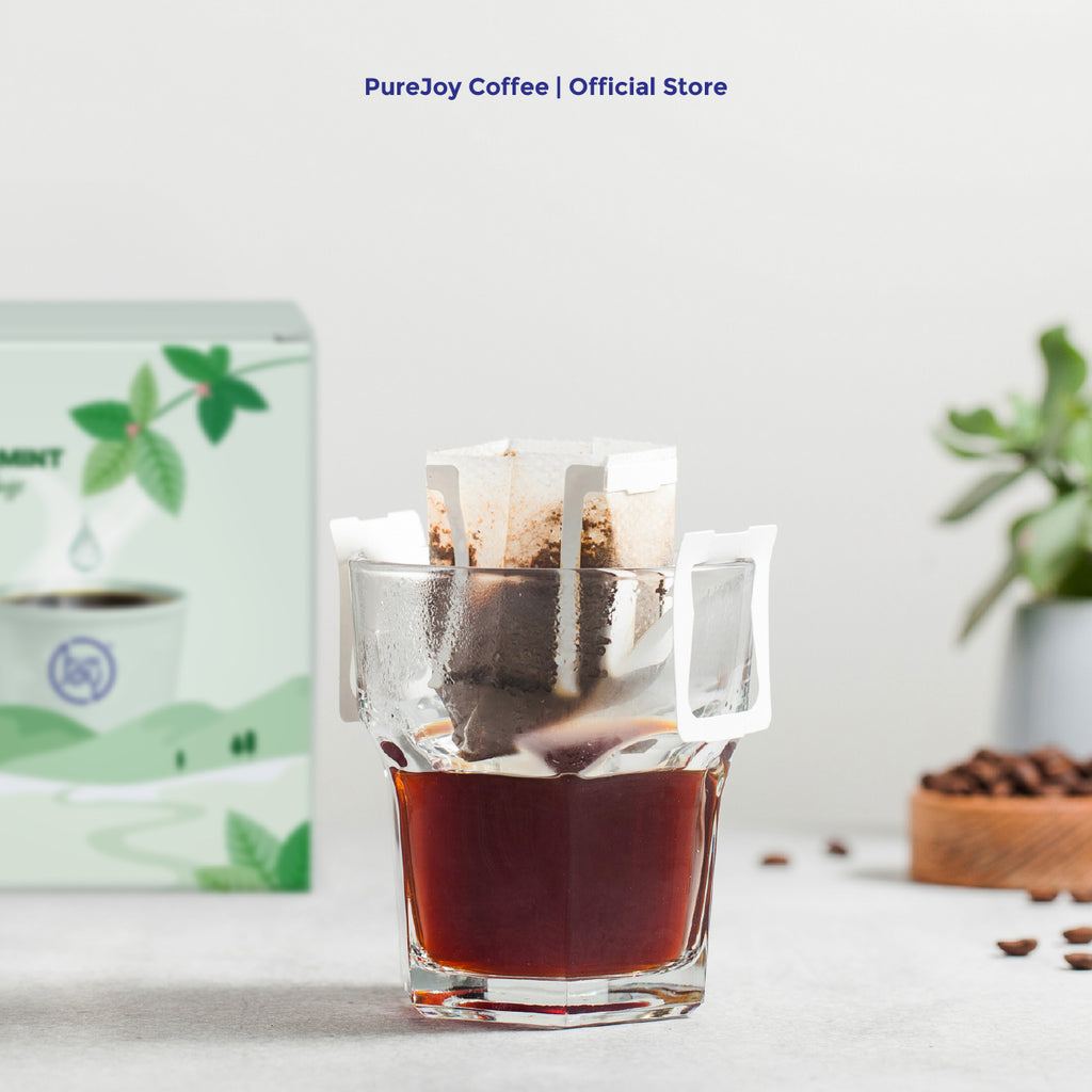 PureJoy EO Drip Bag Coffee│Arabica with Peppermint (8Pcs/Box)