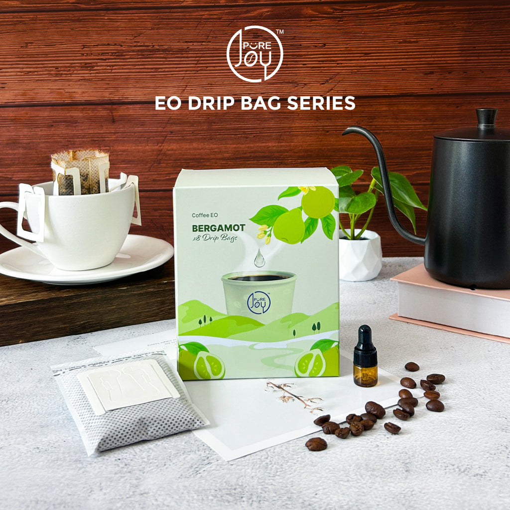 PureJoy EO Drip Bag Coffee│Arabica with Bergamot (8Pcs/Box)