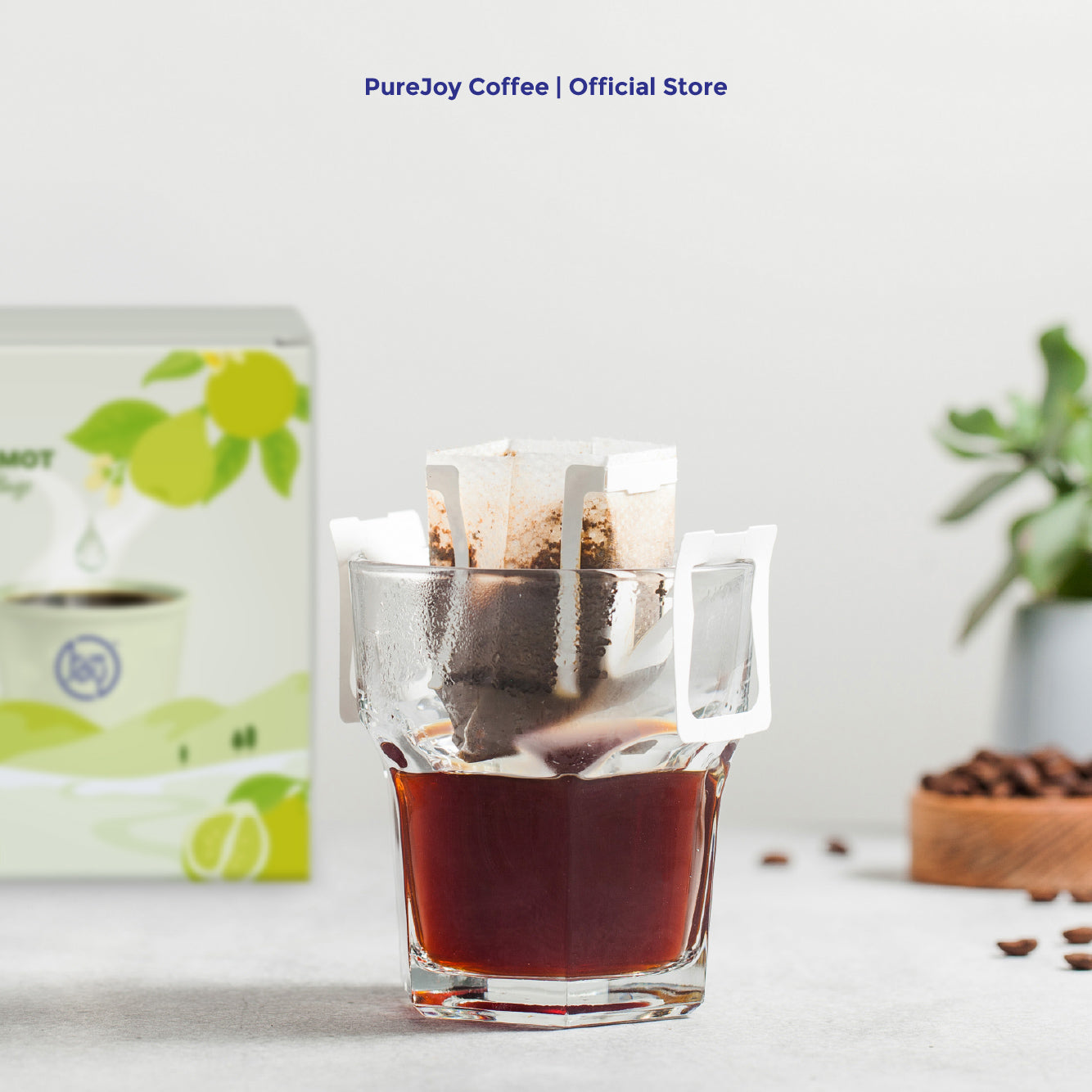 PureJoy EO Drip Bag Coffee│Arabica with Bergamot (8Pcs/Box)