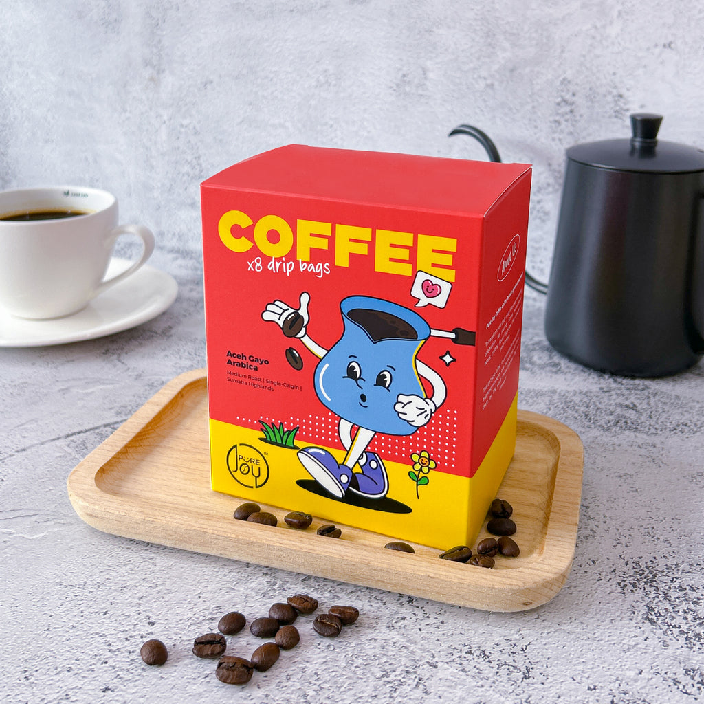 Arabica Aceh Gayo 8Pcs per Box PureJoy Drip Bag Coffee Single Origin Kopi Aceh Beverage