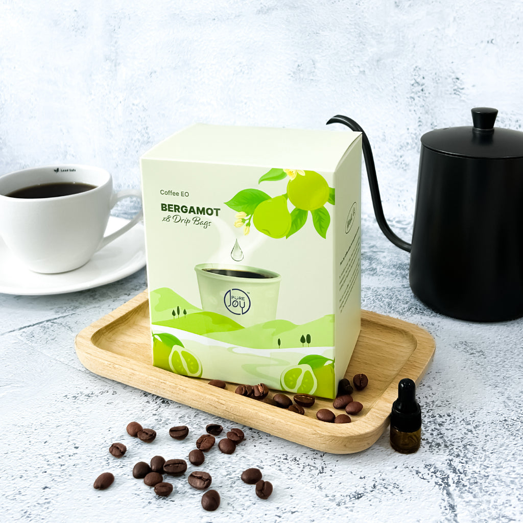 PureJoy EO Drip Bag Coffee│Arabica with Bergamot (8Pcs/Box)
