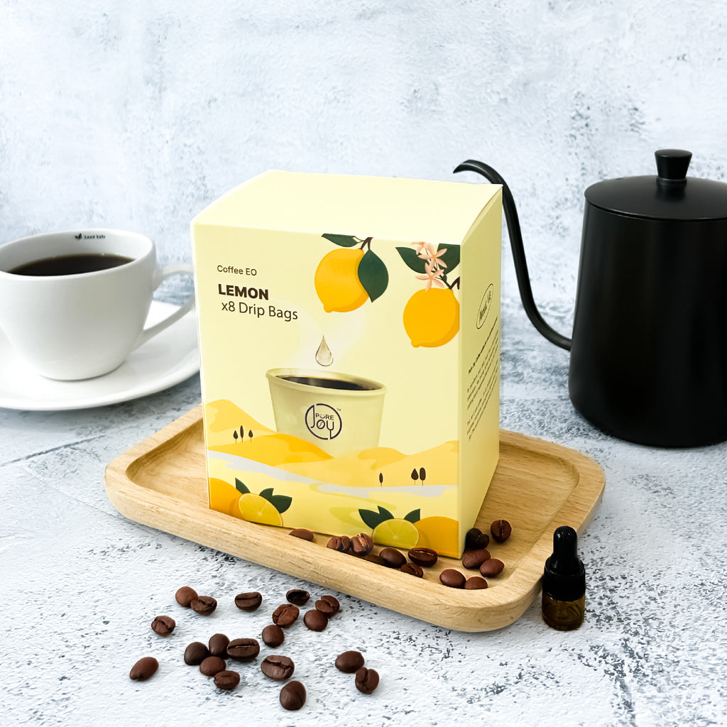 PureJoy EO Drip Bag Coffee│Arabica with Lemon (8Pcs/Box)