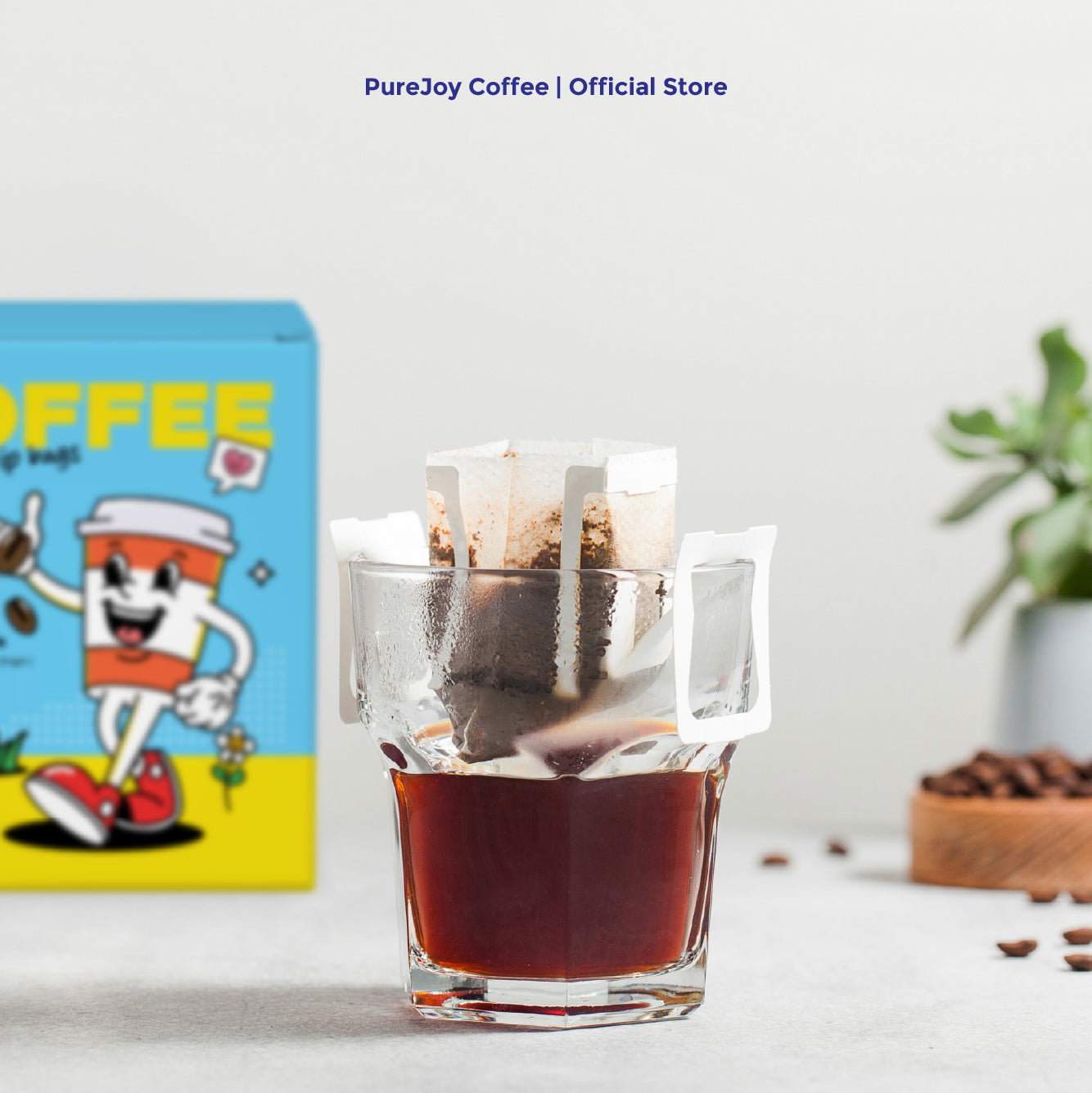 Blue Mountain Single Origin Premium Arabica Drip Bag 8pcs Smooth Taste Fresh Roasted PureJoy Coffee