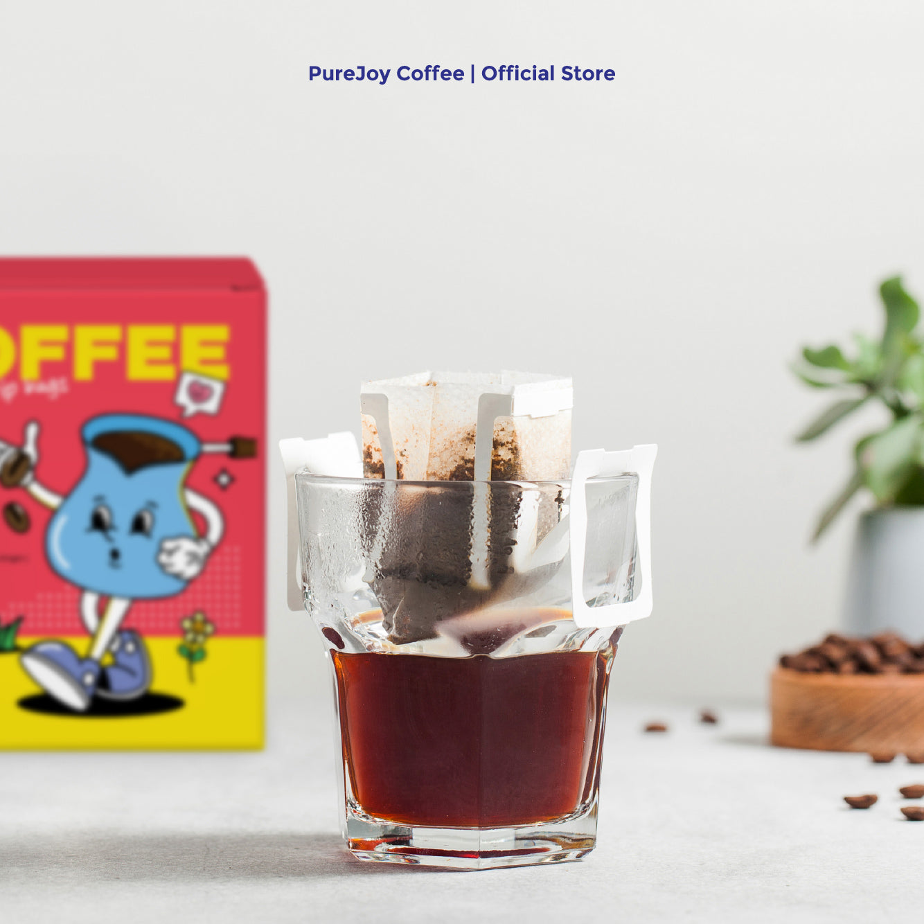 Arabica Aceh Gayo 8Pcs per Box PureJoy Drip Bag Coffee Single Origin Kopi Aceh Beverage