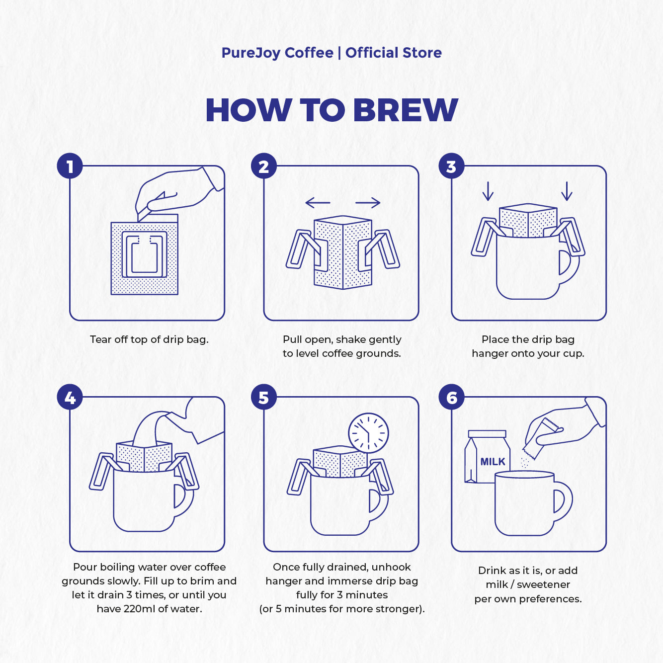 PureJoy Drip Bag Coffee│Joy Speciality Blend (8Pcs/Box)