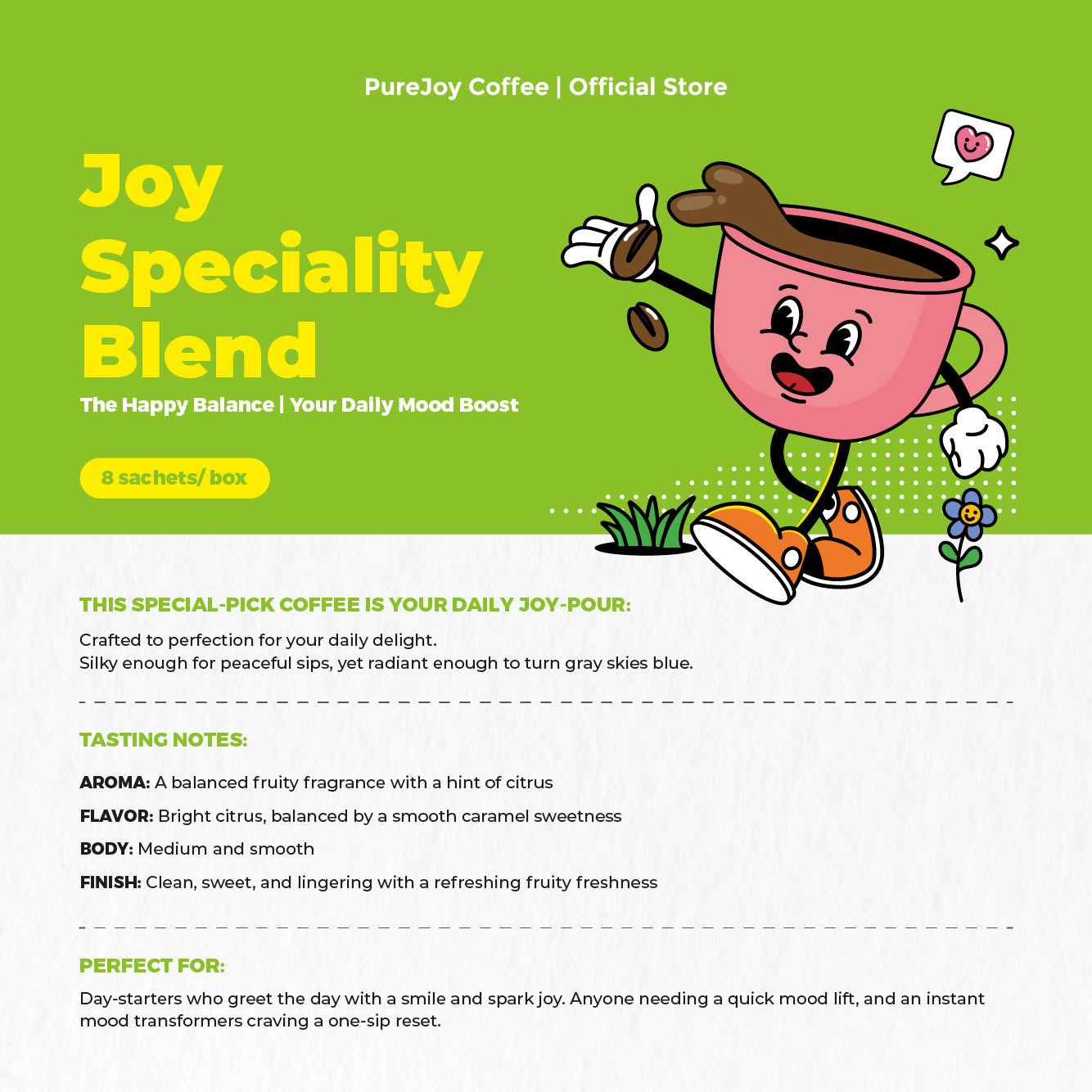 PureJoy Drip Bag Coffee│Joy Speciality Blend (8Pcs/Box)