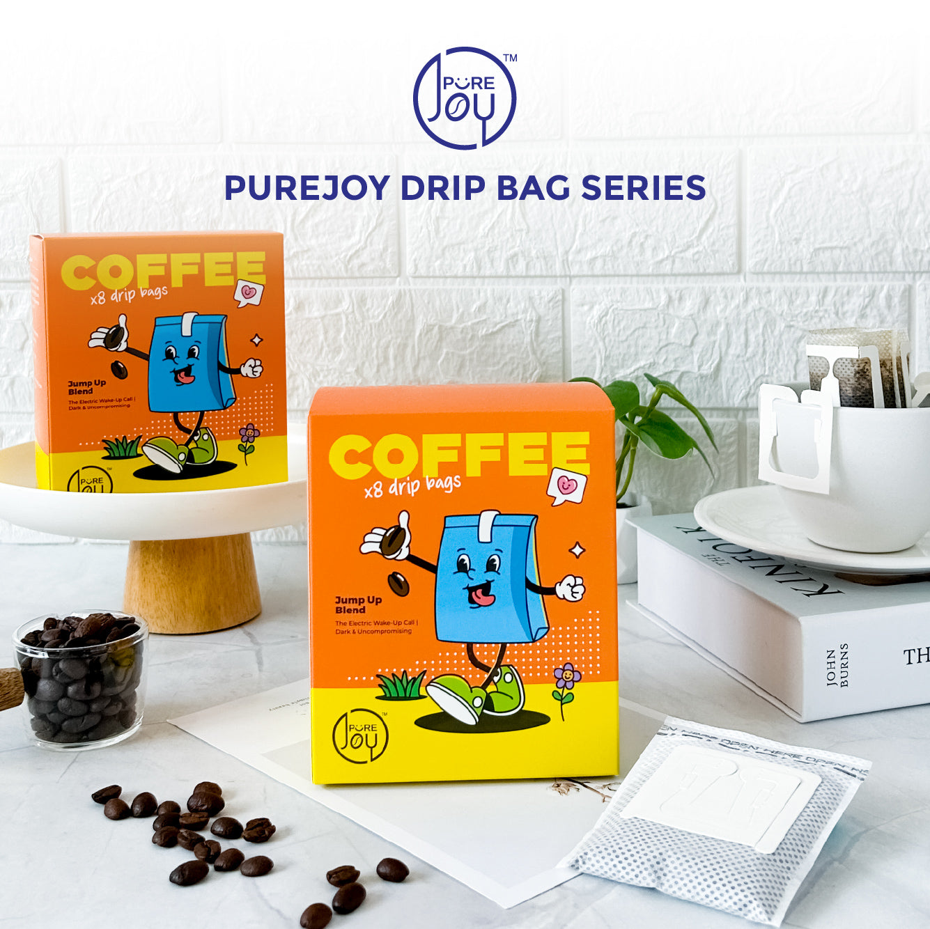 PureJoy Drip Bag Coffee│Jump Up Blend (8Pcs/Box)