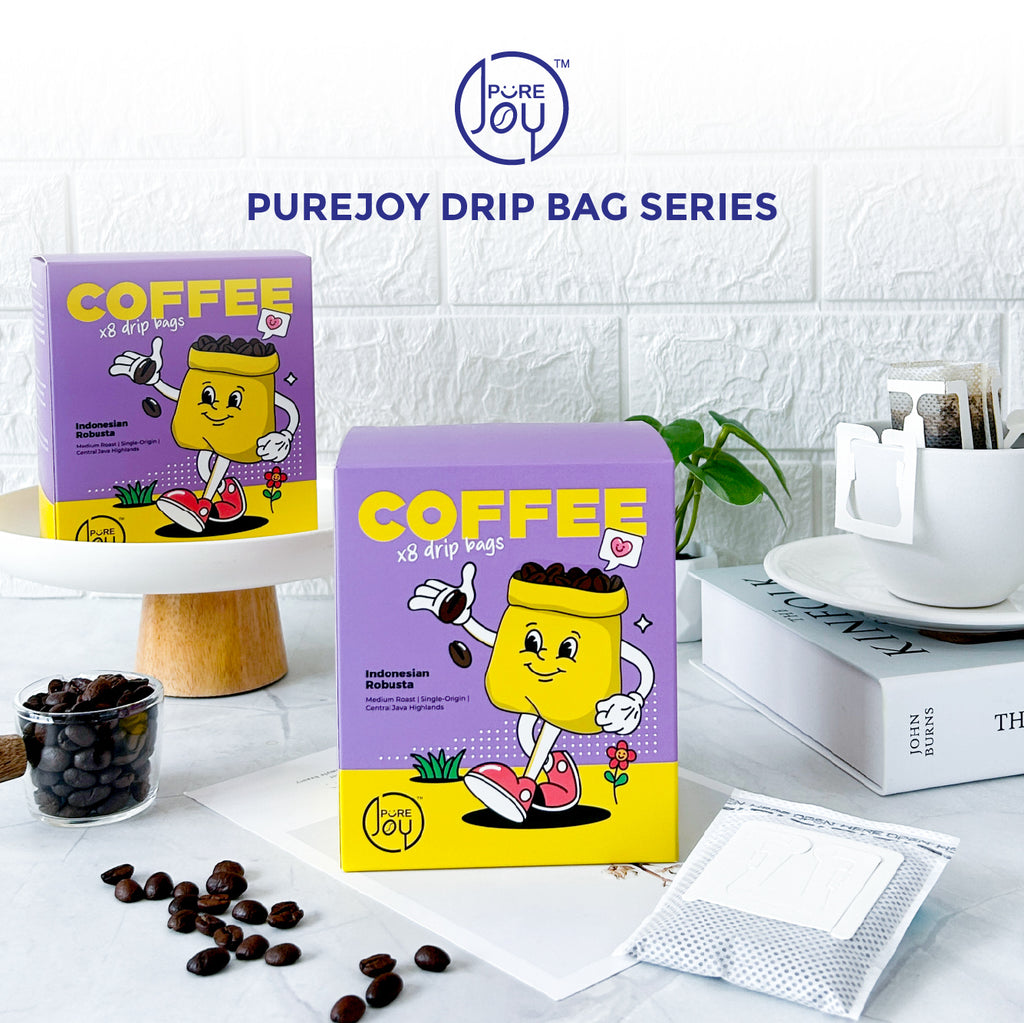PureJoy Drip Bag Coffee│Indonesian Robusta (8Pcs/Box)