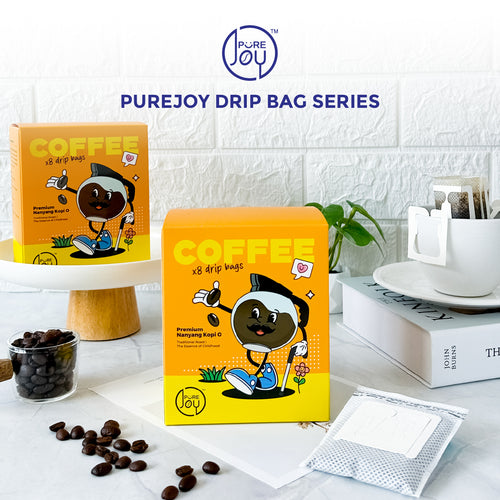 PureJoy Drip Bag Coffee | NanYang Kopi O (8Pcs per Box)